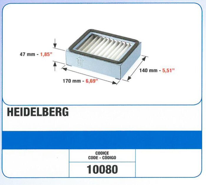 Heidelberg air , filtr powietrza offset