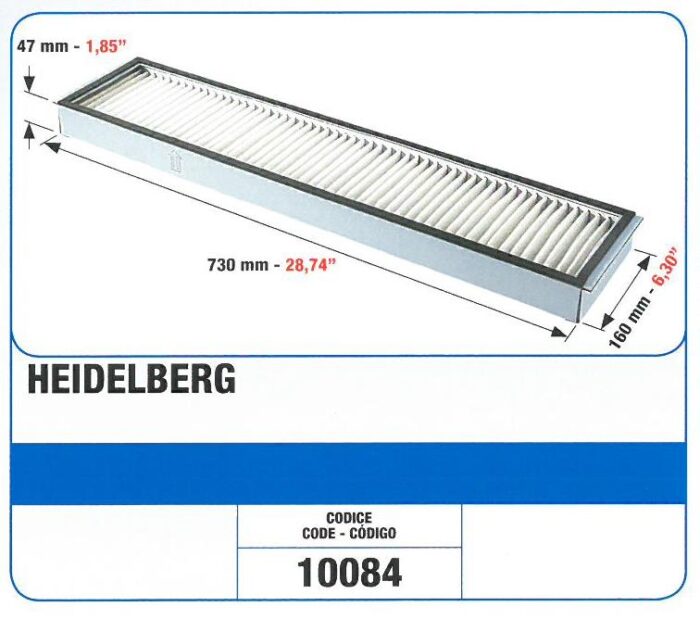 Heidelberg air filtr powietrza offset
