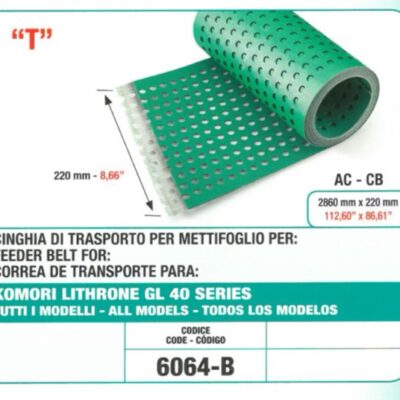 taśmy, pasy transportowe Komori , offset , druk , poligrafia