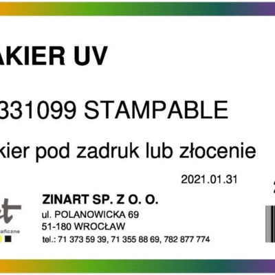 Lakier UV U 331099 Stampable