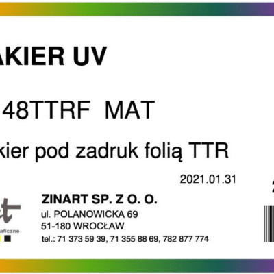 Lakier UV U 48TTRF Mat