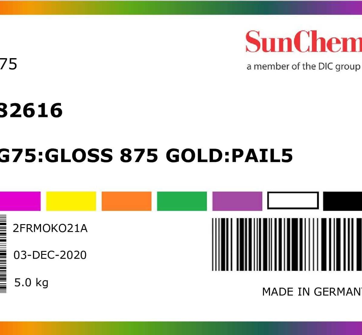 Metaliczne - SNSG75: Gloss875 Gold Pail5