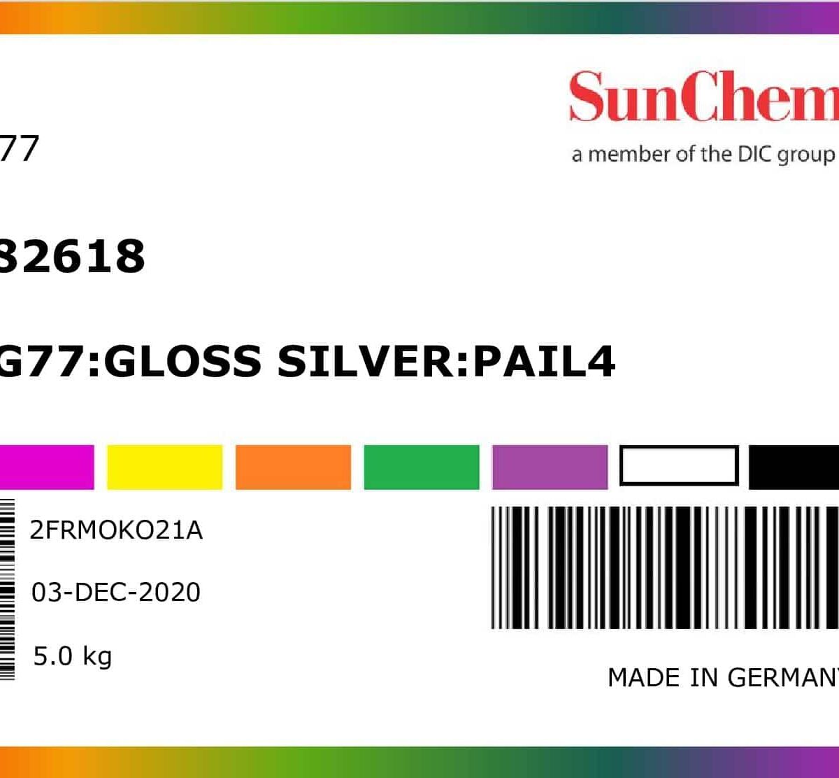 Metaliczne - SNSG77: Gloss Silver: Pail4