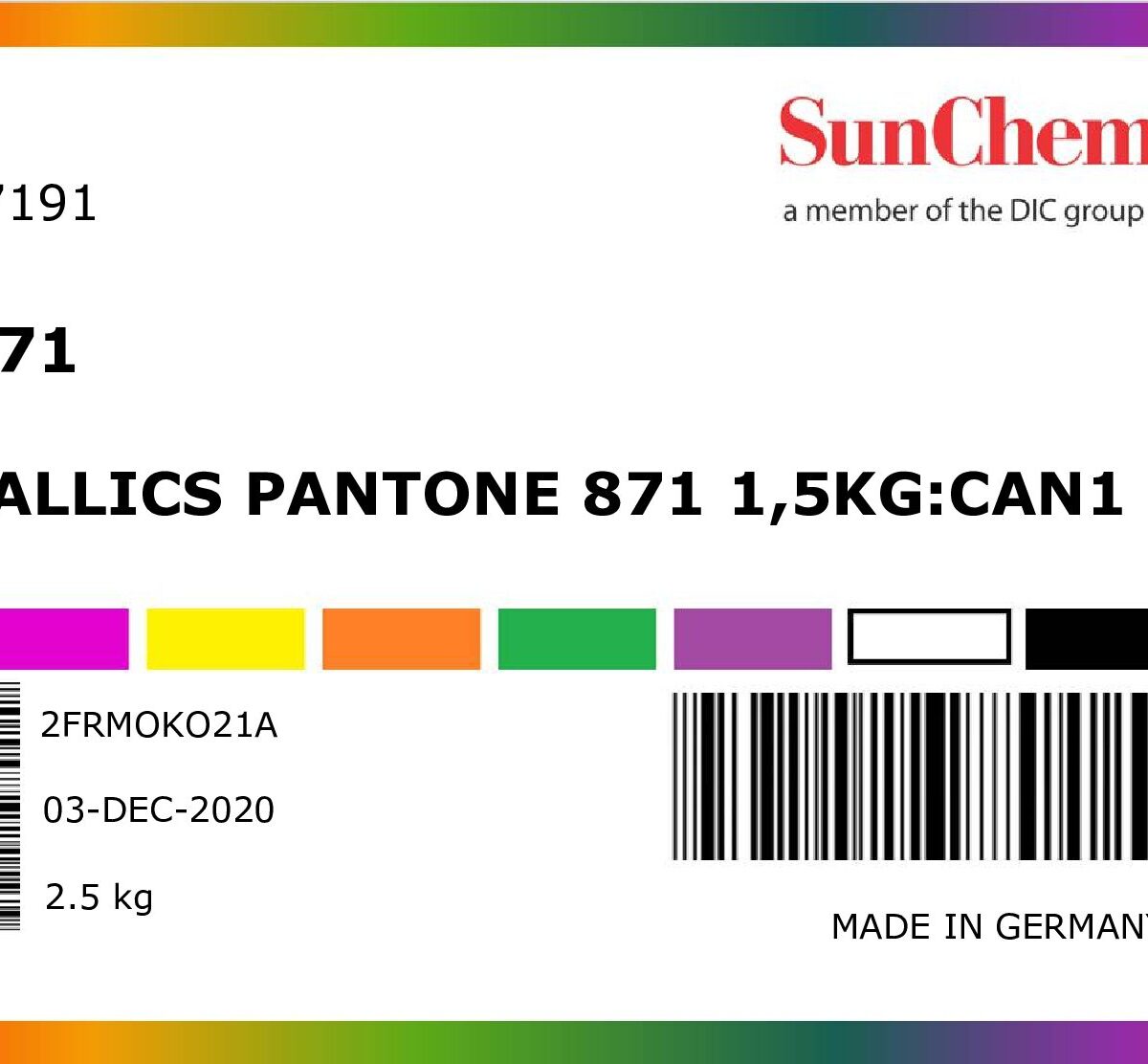 MT871: Metallics Pantone 871 1,5 kg: CAN1