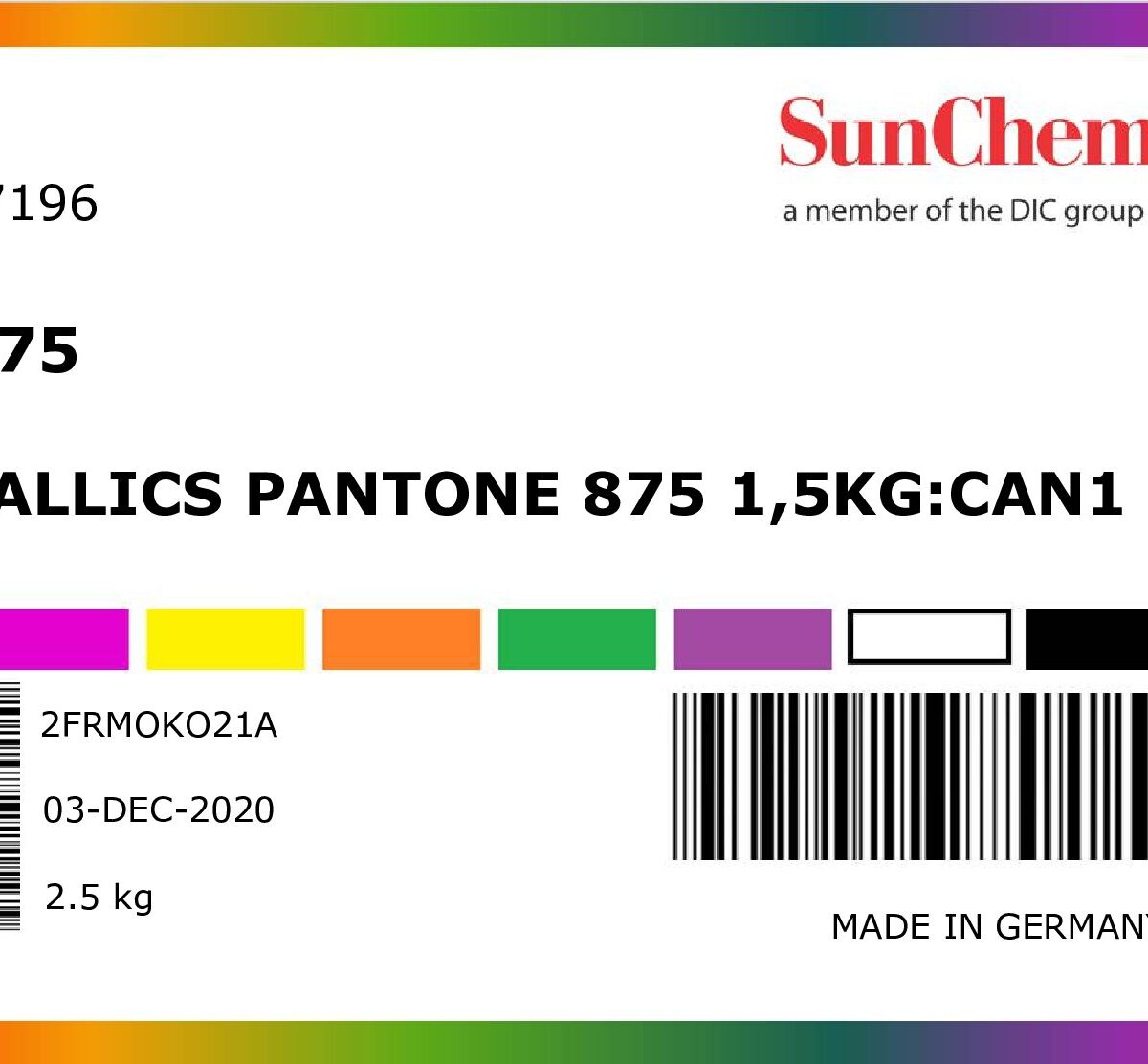 Mt875: Metallics Pantone 875 1,5 kg: Can1