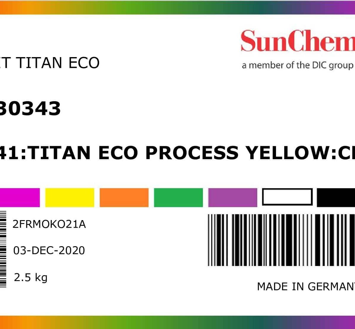TNE41:TITAN ECO PROCESS YELLOW:CF01
