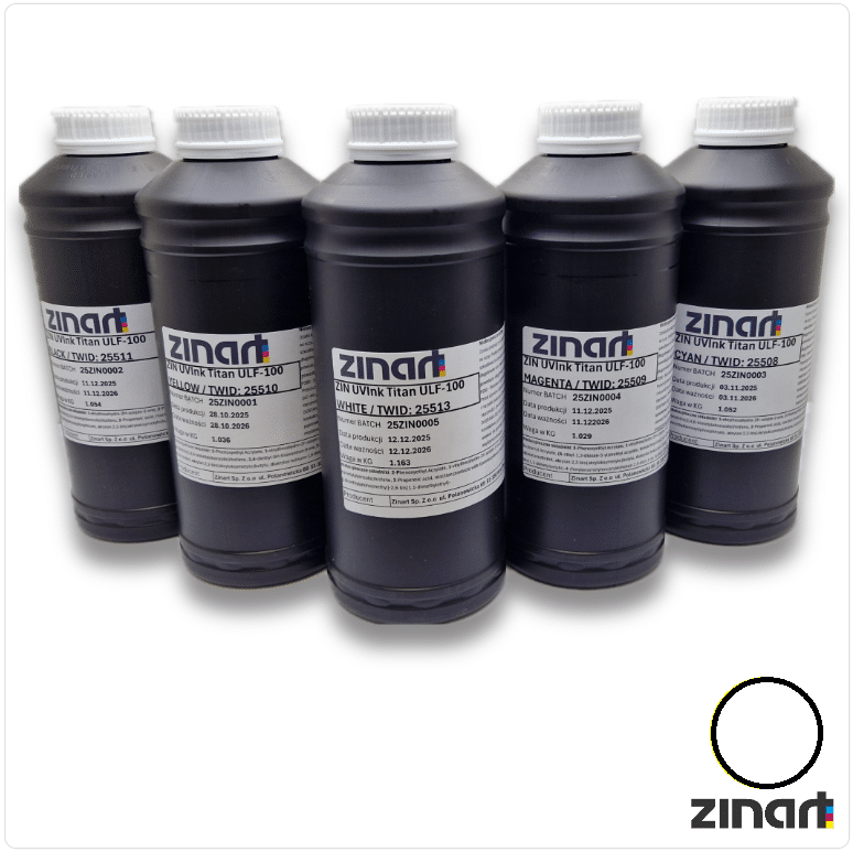 Atrament ZIN UVInk Titan ULF-100 WHITE